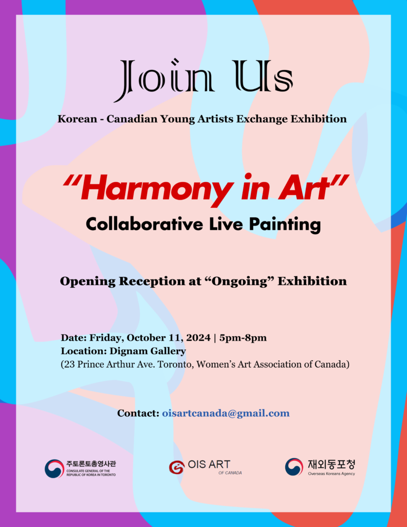 “Harmony in Art” – Korean-Canadian Young Artists Collaborative Live Painting